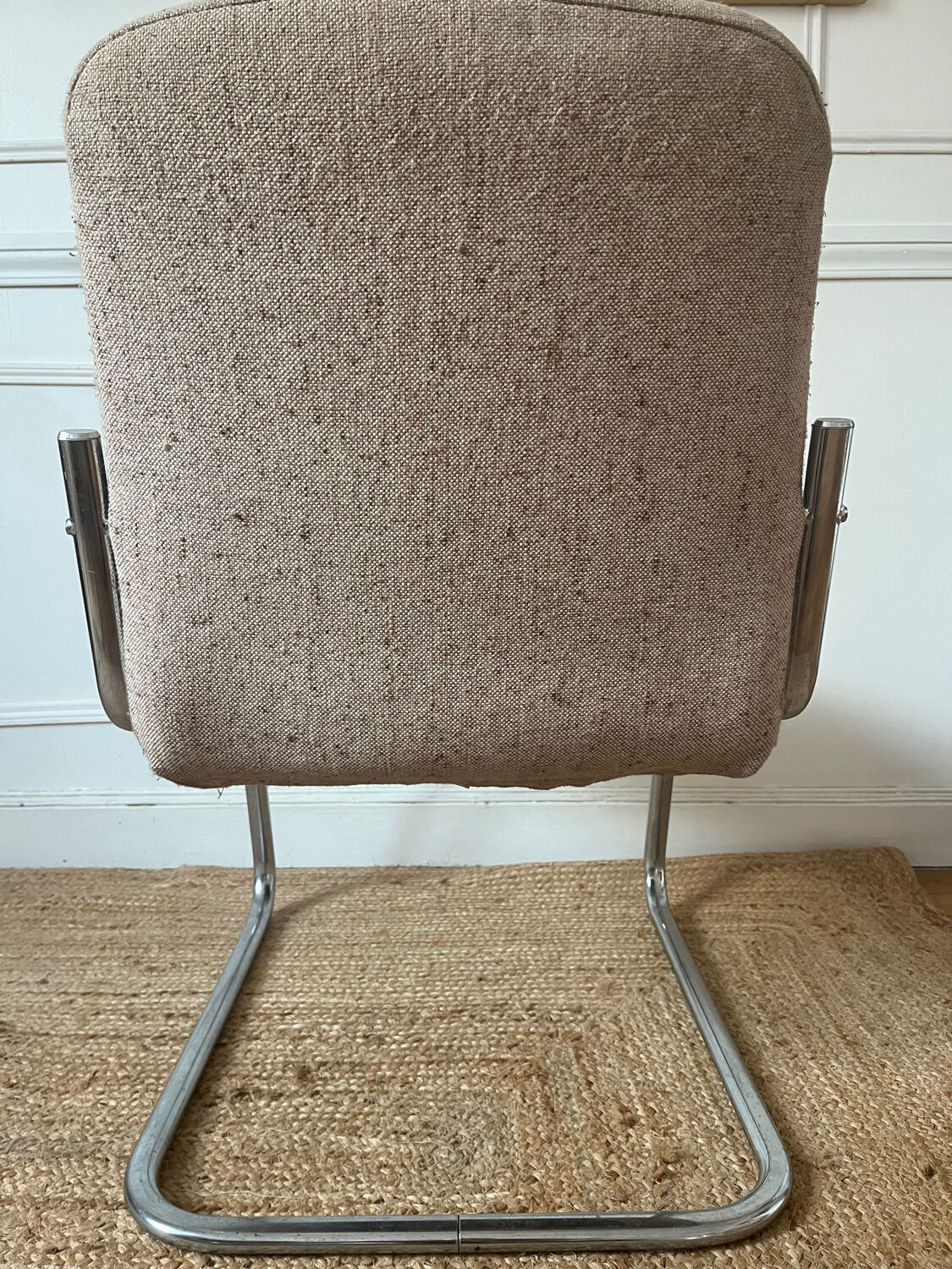 Vintage chrome armchair