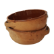 Glazed terracotta bowl duo