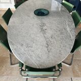 Grande Table Tulipe (table à manger) dessus marbre style Saarinen