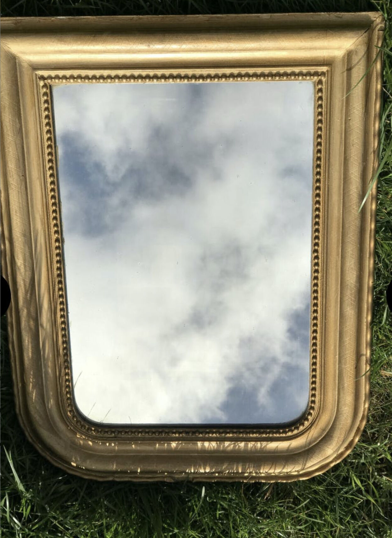 Miroir ancien doré 63x49cm