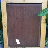 Robert Lemarriez. Nude from behind. Oil on panel, signed and framed.