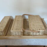 Shelf wall wicker and rattan 60