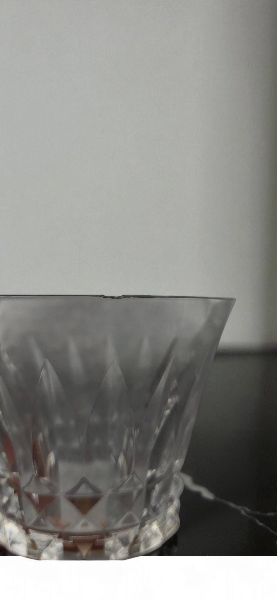 4 verres à vin cristal Baccarat Piccadilly