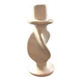 Twisted stone candle holder