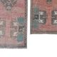 Set of 2 vintage handmade Turkish rugs 46x120 cm