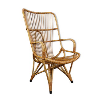 Rattan armchair by Rohé Noordwolde