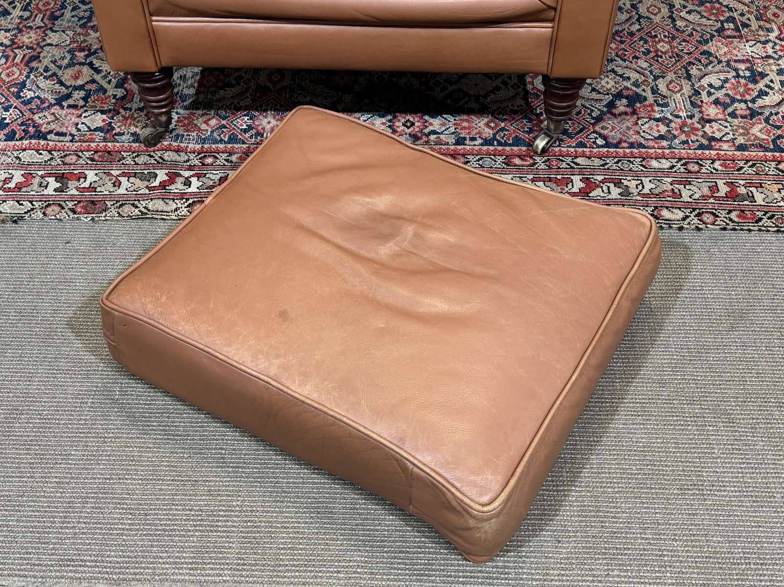 English club armchair in leather, modern production from the 1990s.