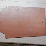 Art Deco beveled engraved mirror