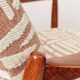 Fauteuil Jacquard Corail Vintage par Edmund Homa GFM 64, années 1960, Pologne Rénové MCM Design