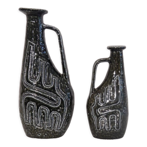 paire de vases en ceramique - 1960