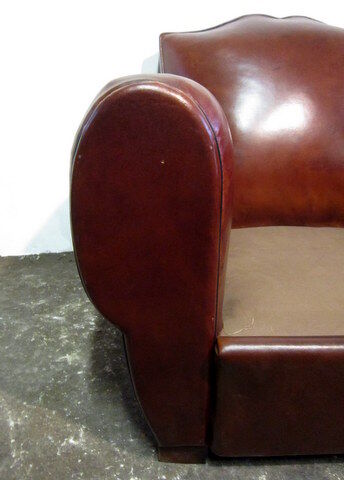 Folder moustache restored former club Chair