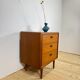 Petite commode en teck à trois tiroirs, Danemark 1960