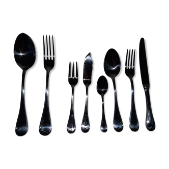 Housewife stainless steel mirror Guy Degrenne 8 people