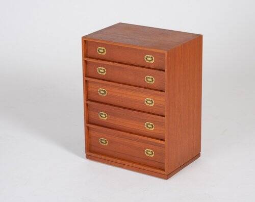 Mid-Century Modern Danish Chest of Drawers in Teak by Henning Korch, 1960s