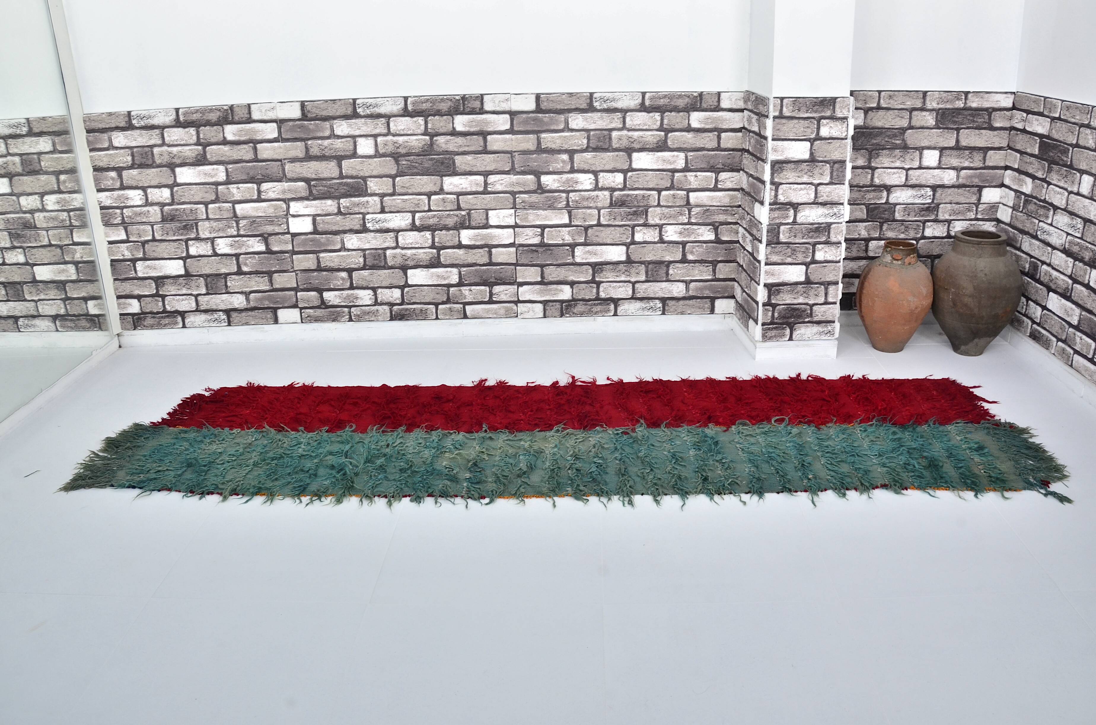Vintage Turkish Angora Wool Carpet sku 3062