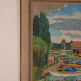 Original Swedish Oil on Panel – “Motif from Sundbyberg” by John Carlson