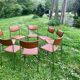 Ensemble de 8 chaises en skaï 1970
