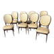 Série de 8 chaises de style Louis XVI