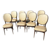 Série de 8 chaises de style Louis XVI