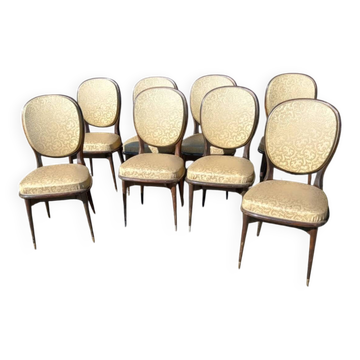 Série de 8 chaises de style Louis XVI