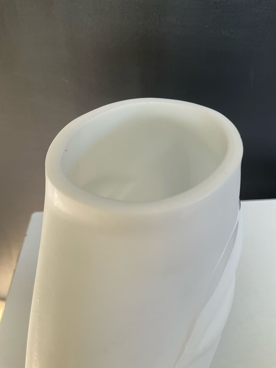 Vintage opaline glass vase
