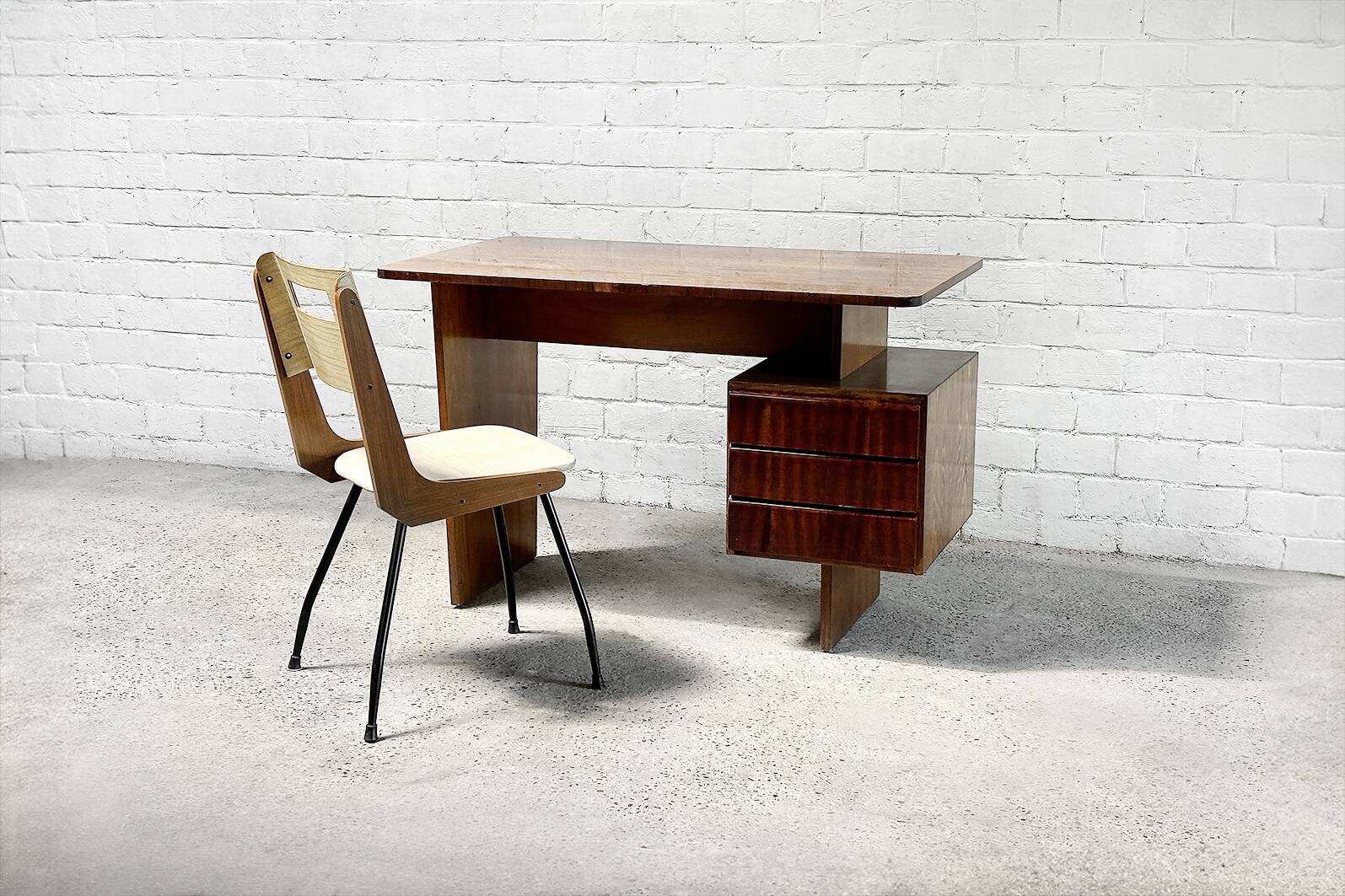 Vintage Writing Desk by Bohumil Landsman, 1970s