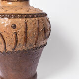 Folk art glazed terracota vase, 1960s.