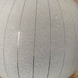 Art Deco blue granite and gold ball ceiling light
