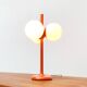 German table lamp from the mid-century space age by Kaiser Idell / Kaiser Leuchten.