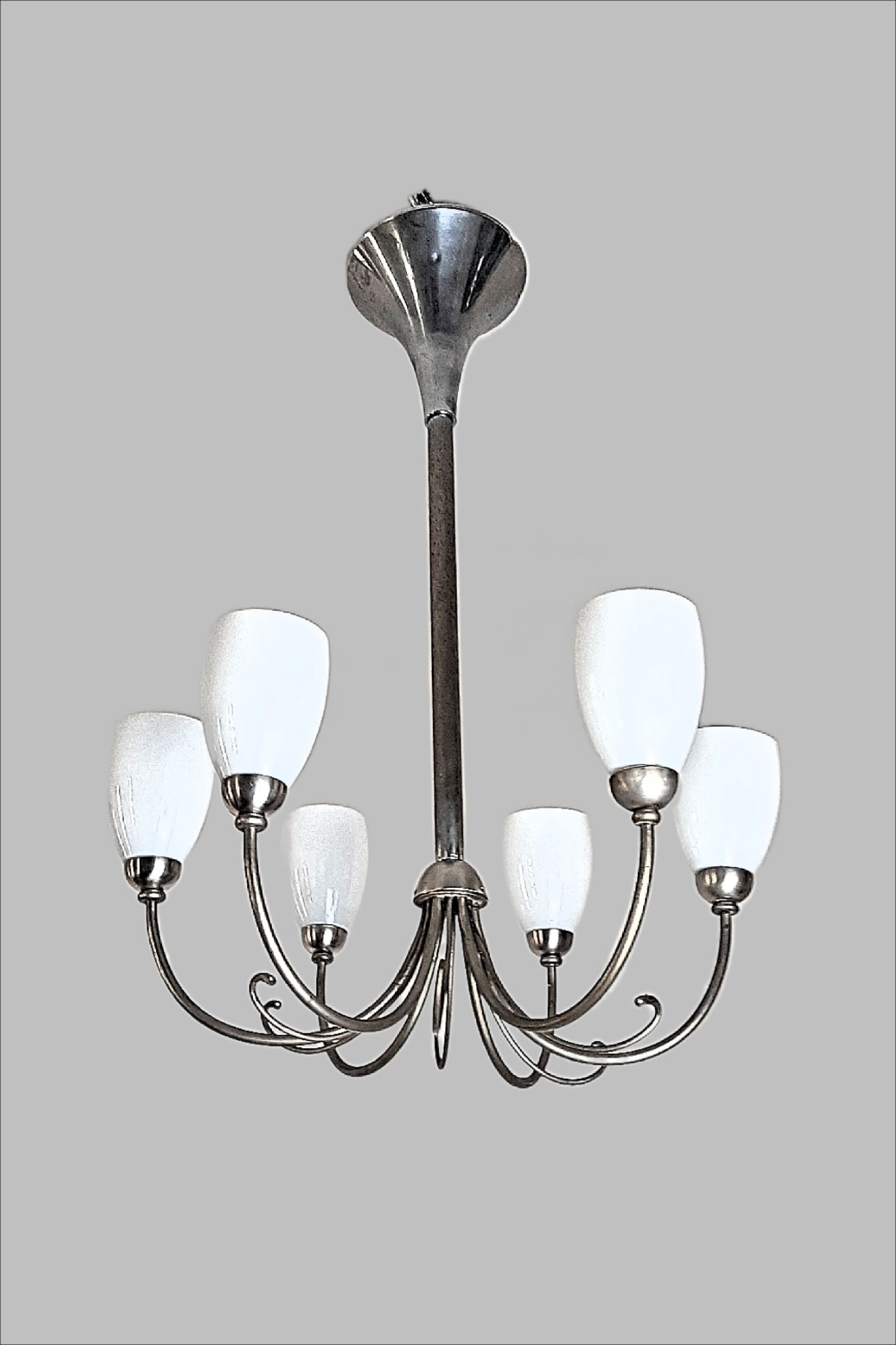 Chandelier mid century modern 6 fire