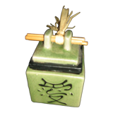 Candle in ceramic