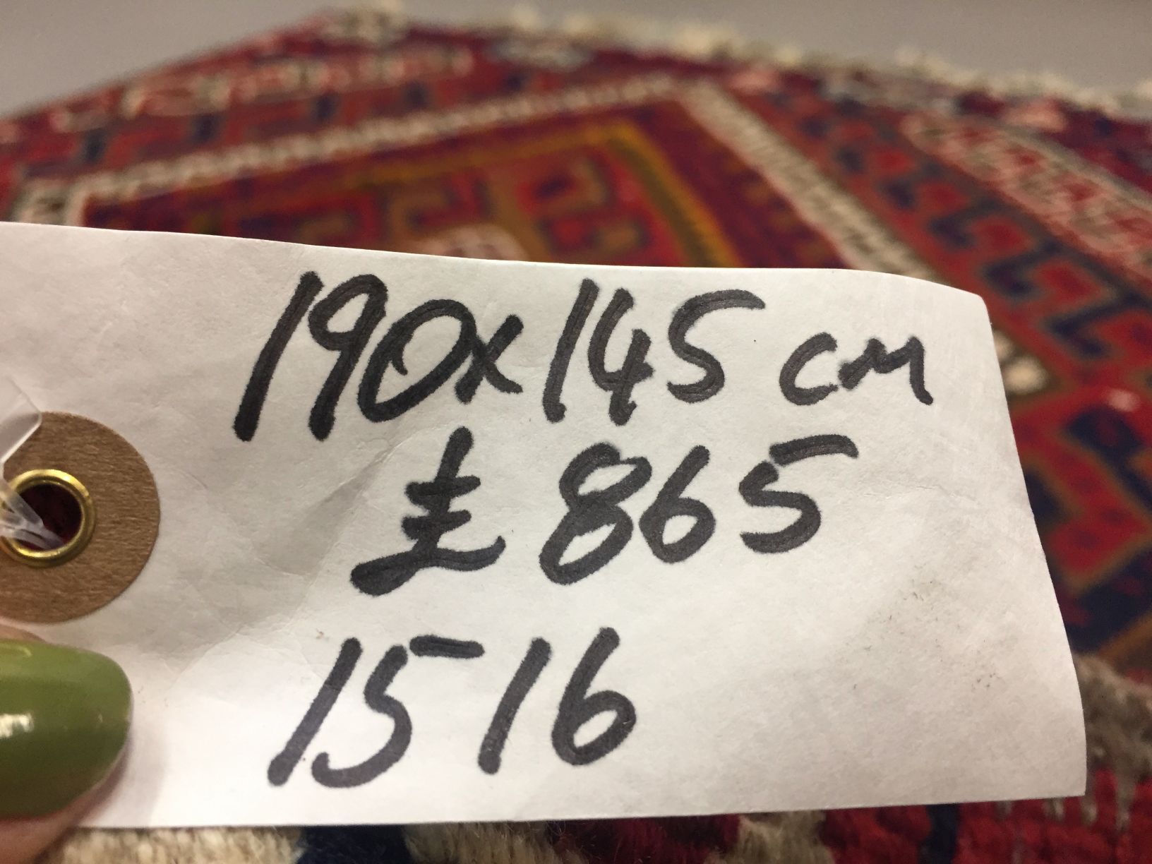 Turkish kilim 190x145 cm