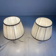 Paire de lampes à poser en Albatre vintage 1970's