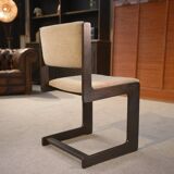 Ensemble de 6 chaises CASALA en chêne foncé 1970's