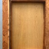 Coffee table with elm burl, integrated drawers, Mahey for Roche Bobois 1970.