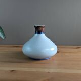 Small painted ball vase with numbered floral pattern