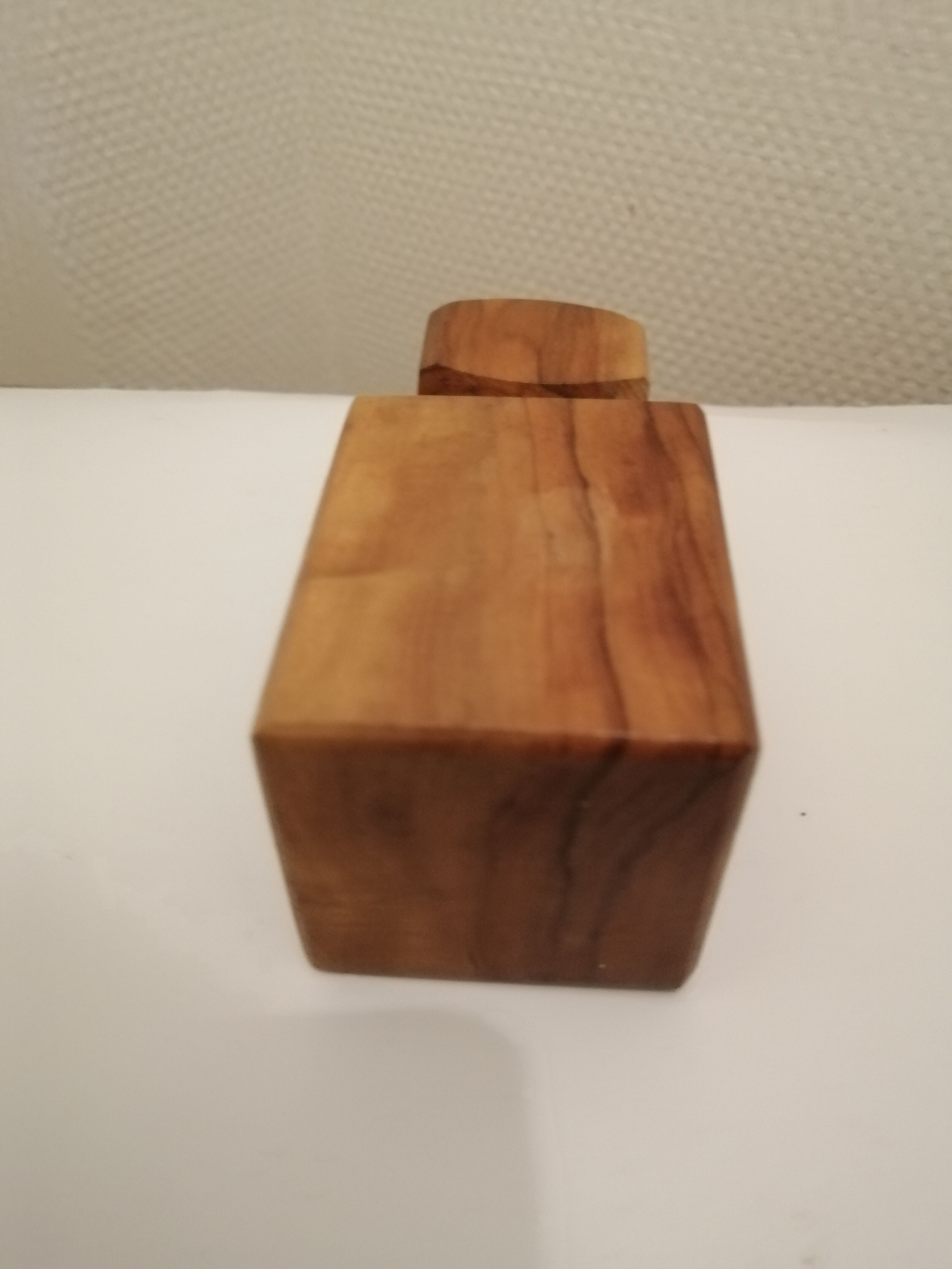 Nut and hazelnut nutcracker in olive wood