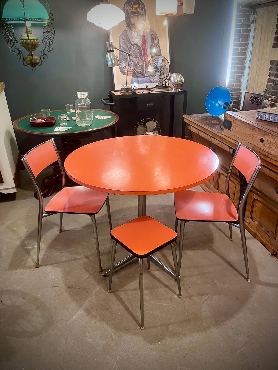 Orange Formica Set