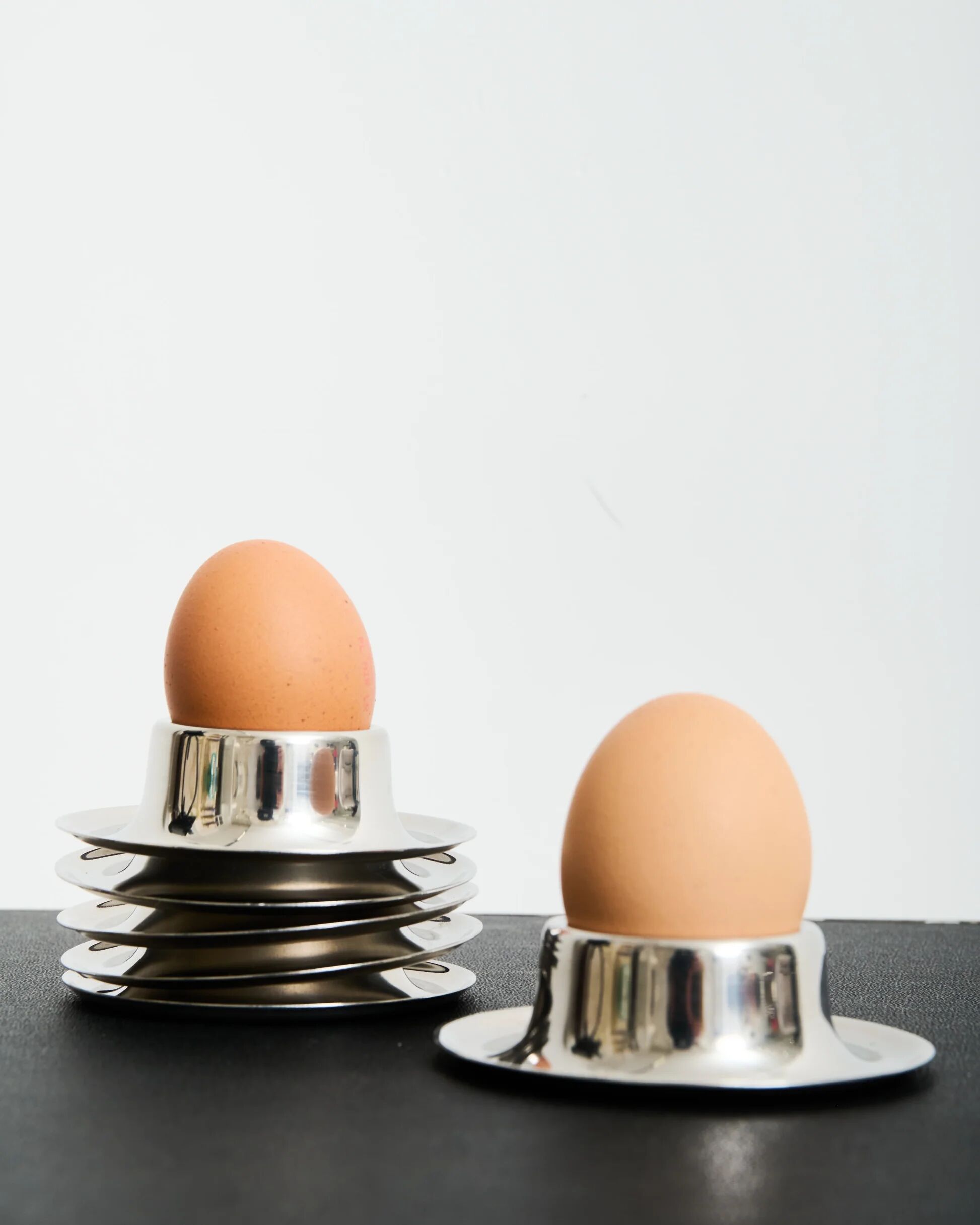 Chrome egg cup, 1970s