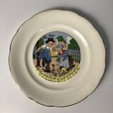 5 Digoin plates children's nursery rhymes