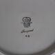 Two dessert plates, Bavarian porcelain garnet and gold