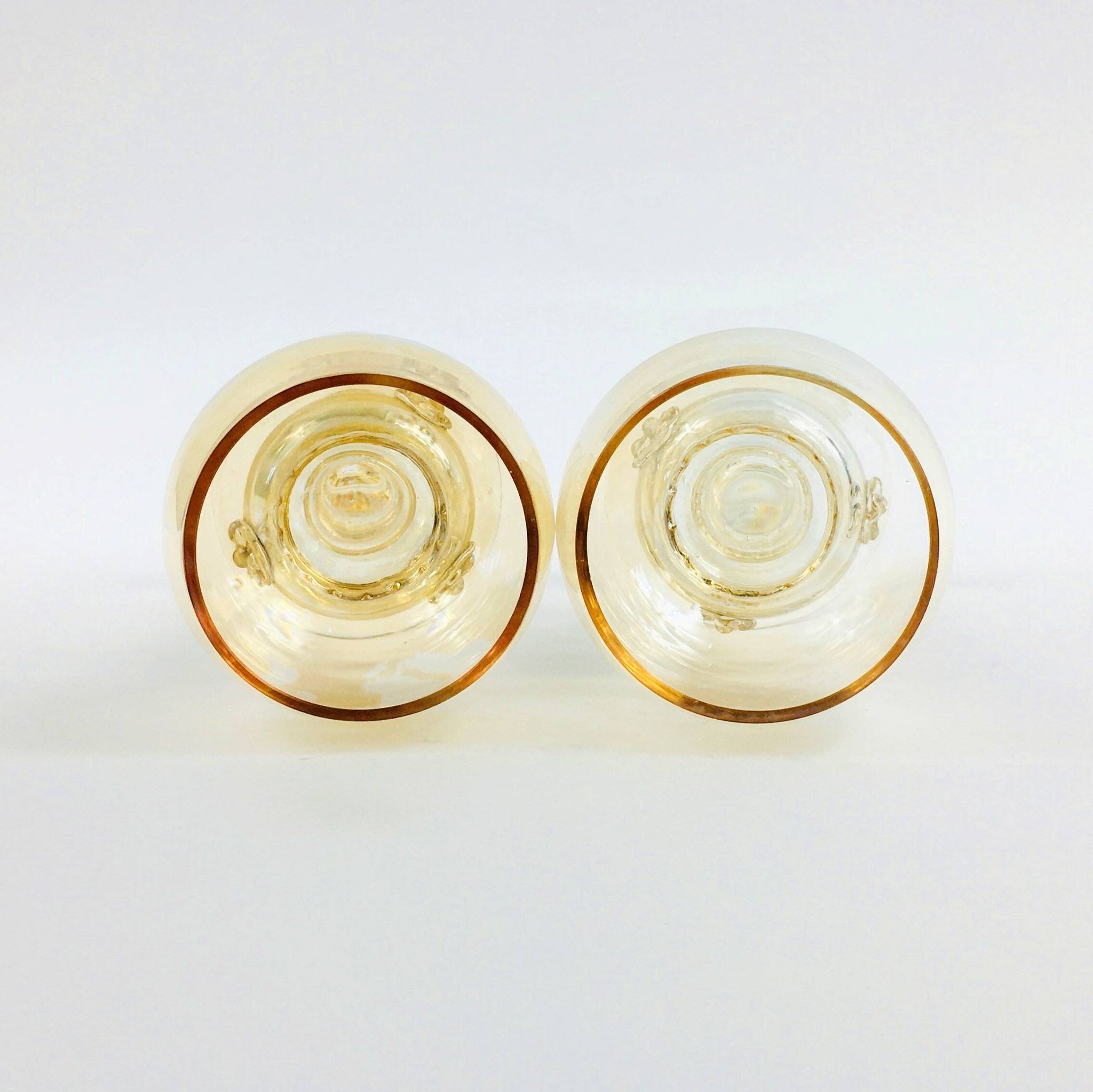 Verres à vin en verre soufflé à la main de Roemer, Allemagne, années 1900