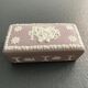 Pink "jasperwaer" biscuit box signed Wedgwood