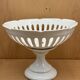White compote bowl