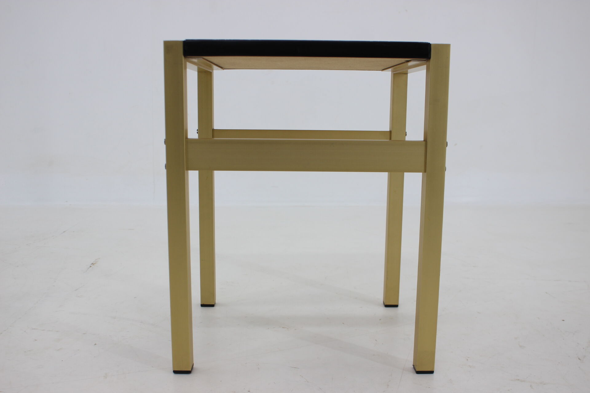 1960s italian brass and glass side table