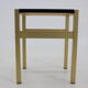 1960s italian brass and glass side table