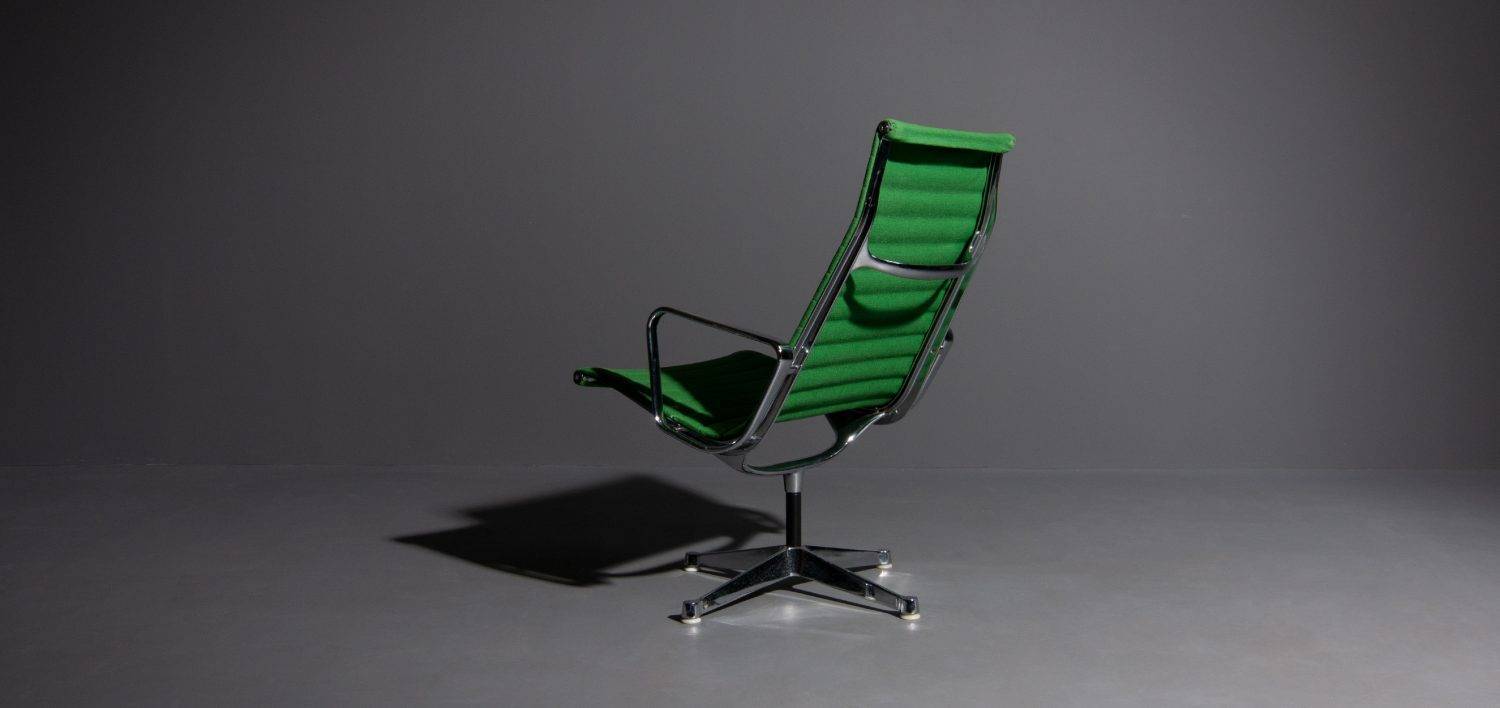 Eames armchair model EA 116 Green