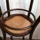 Curved wood bistro chairs