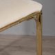 Set of 6 Vintage 1970s Chairs in Gold-Plated Brass, Designed by Renato Zevi