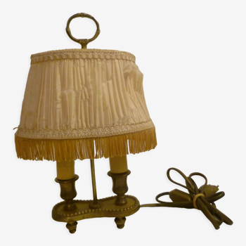 Lamp bouillotte in bronze / brass 2 fires collector